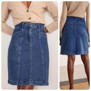 Boden Abingdon‎ Denim Jean Mini Skirt Size 16/18T